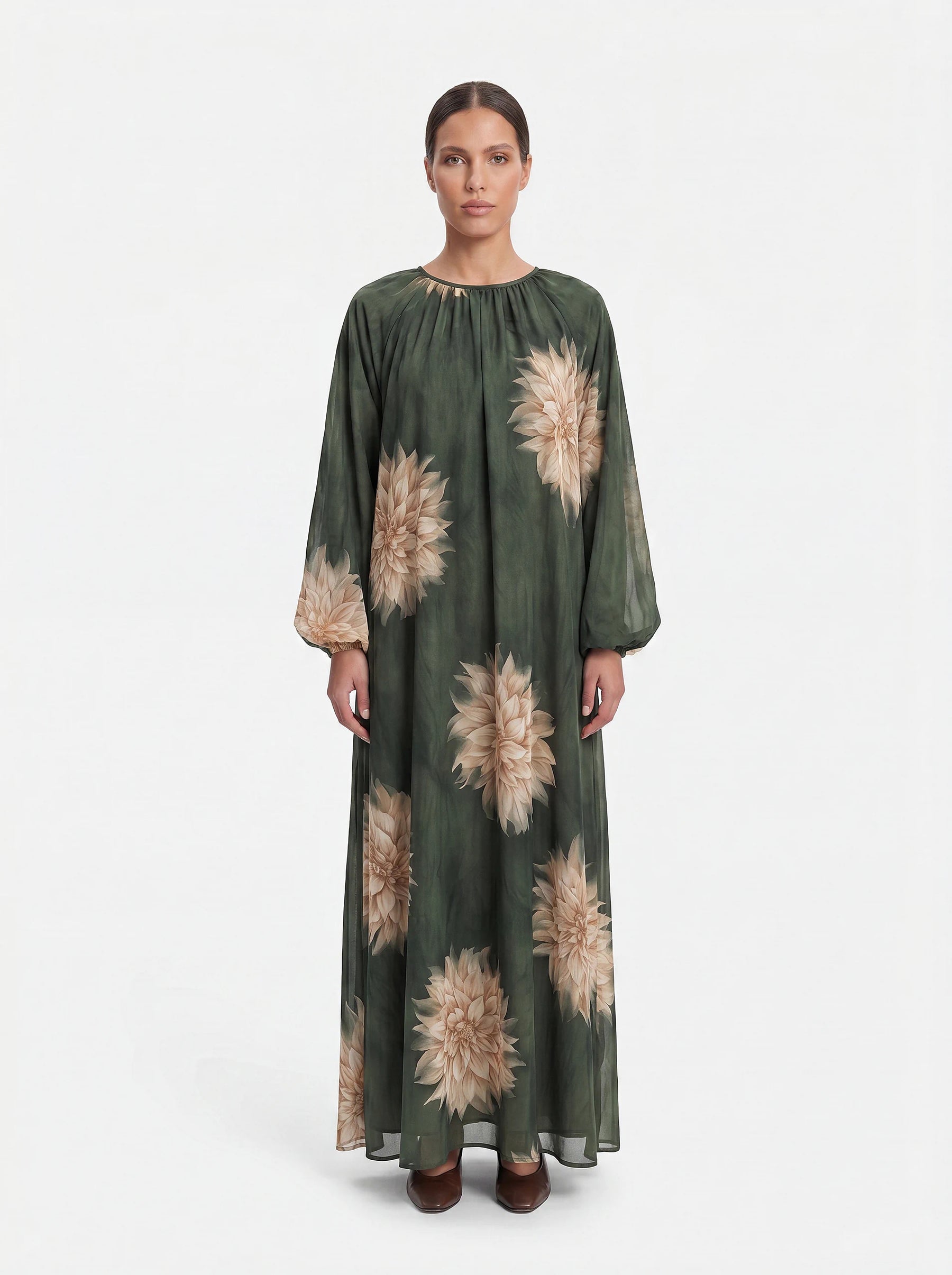 Flower-Print Kleid