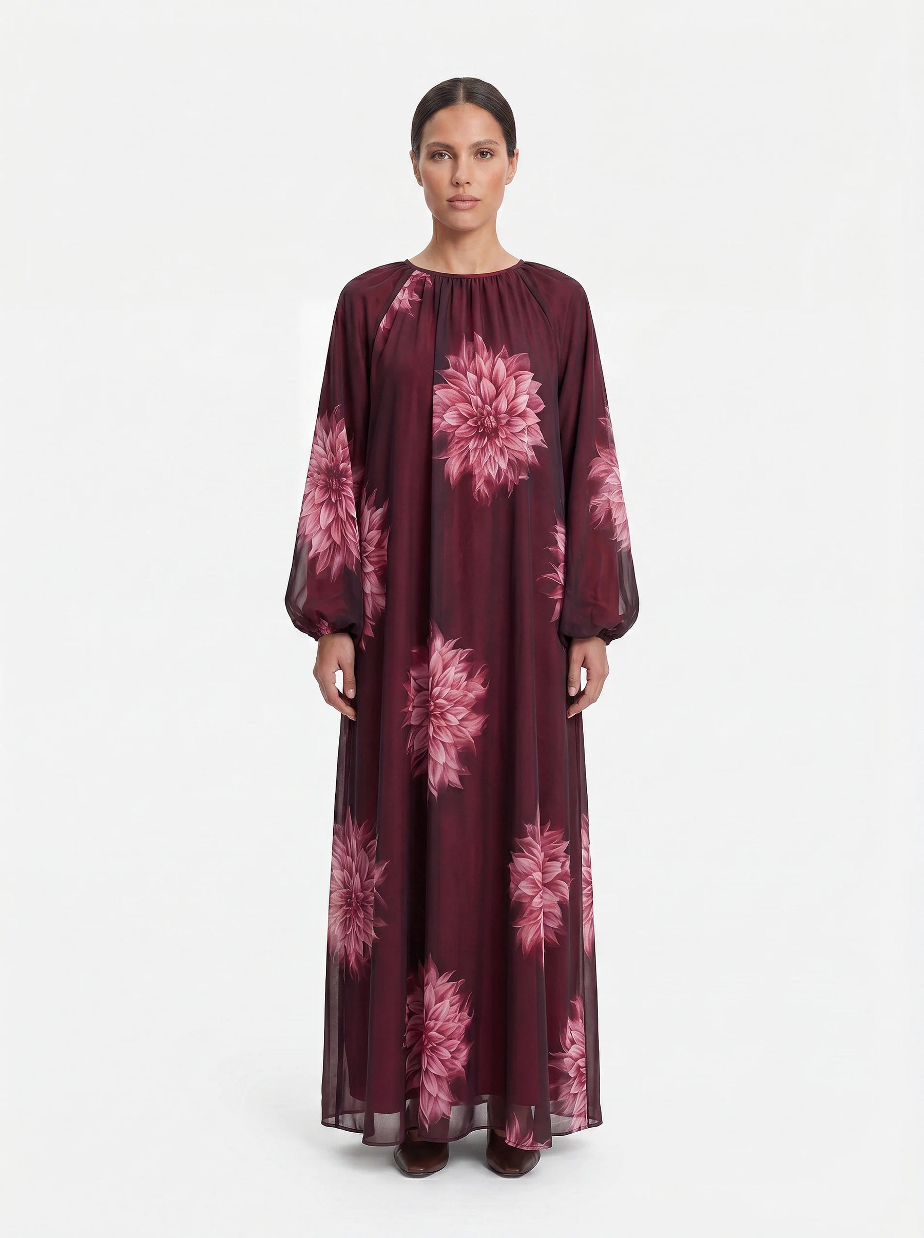Flower-Print Kleid