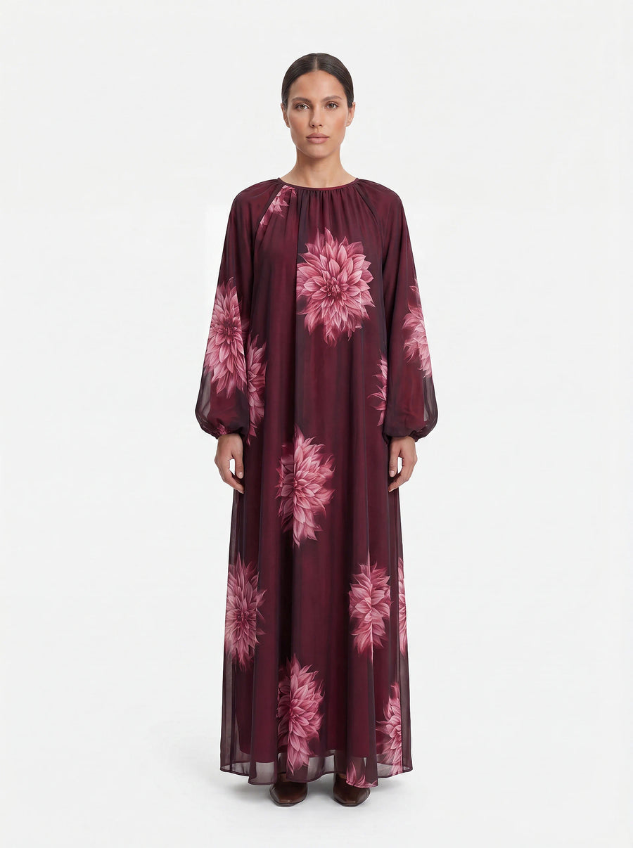 Flower-Print Kleid