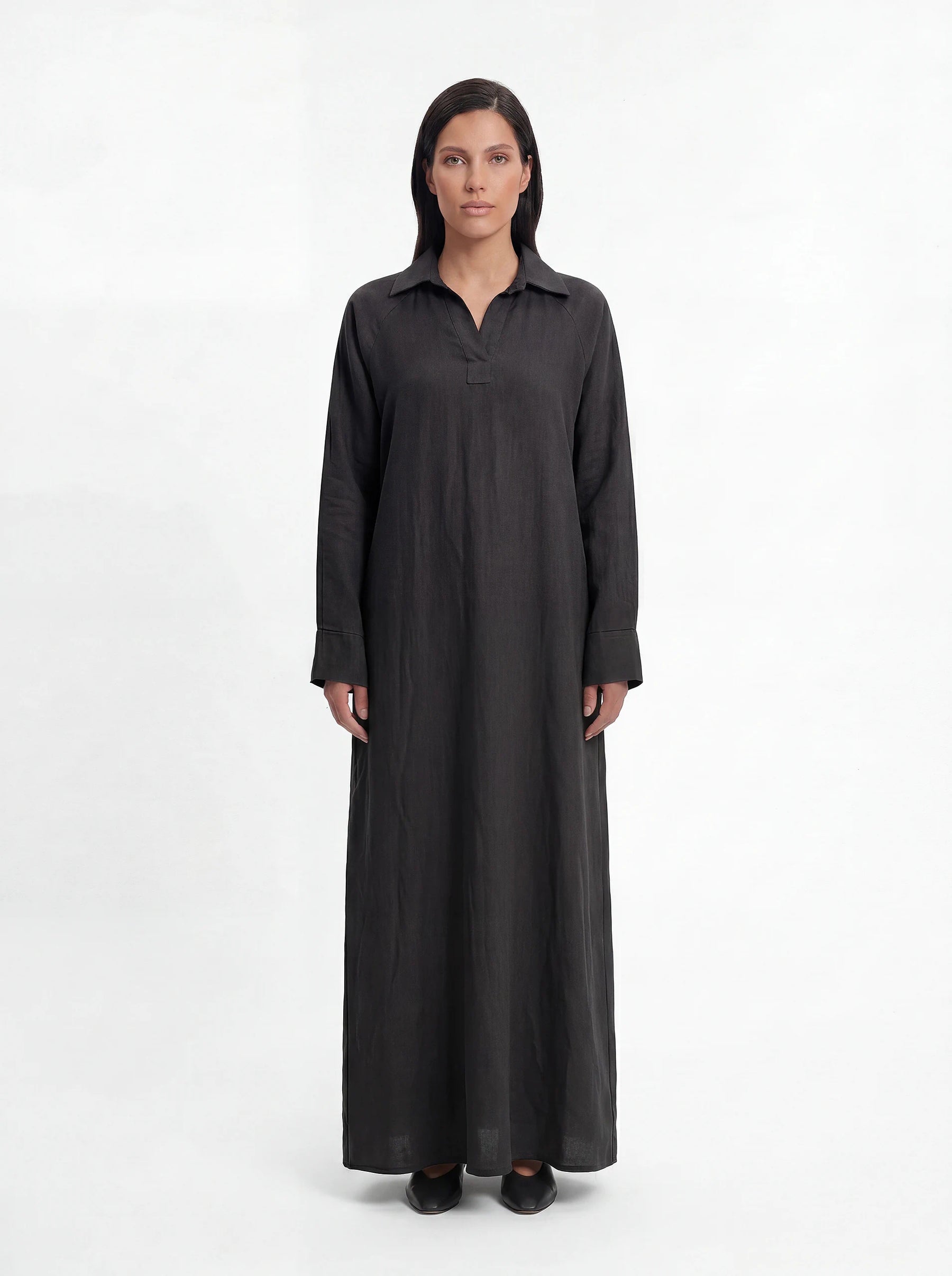 Leinen-Look Abaya