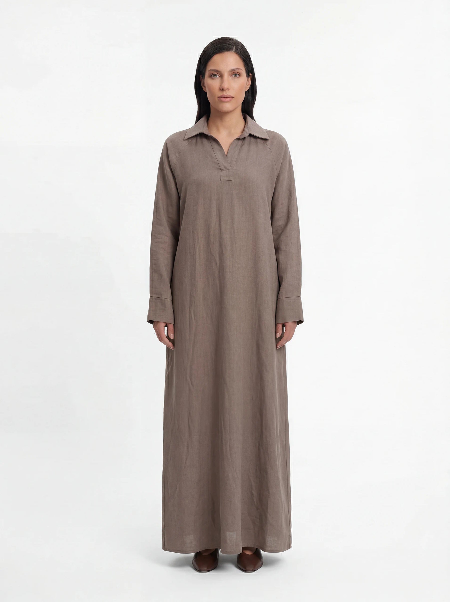 Leinen-Look Abaya